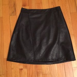 Zara vegan leather miniskirt